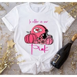 Kansas City Chiefs In October We Wear Pink Breast Cancer Shirt